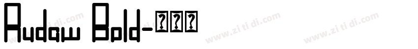 Rudaw Bold字体转换